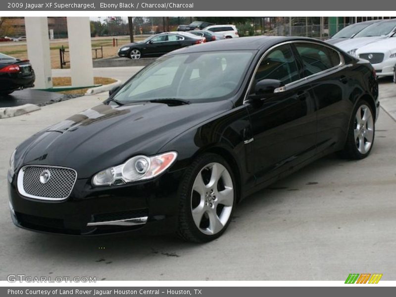 Ebony Black / Charcoal/Charcoal 2009 Jaguar XF Supercharged