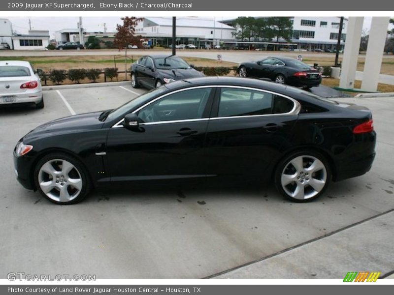Ebony Black / Charcoal/Charcoal 2009 Jaguar XF Supercharged