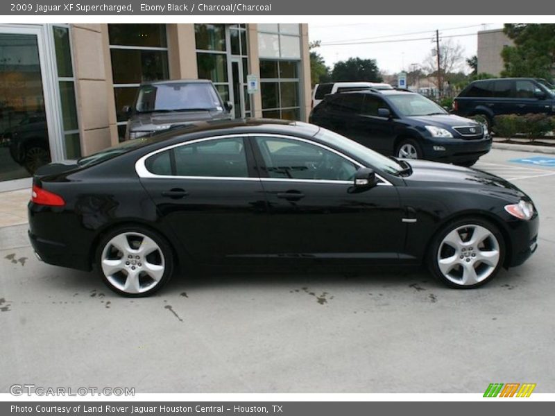 Ebony Black / Charcoal/Charcoal 2009 Jaguar XF Supercharged