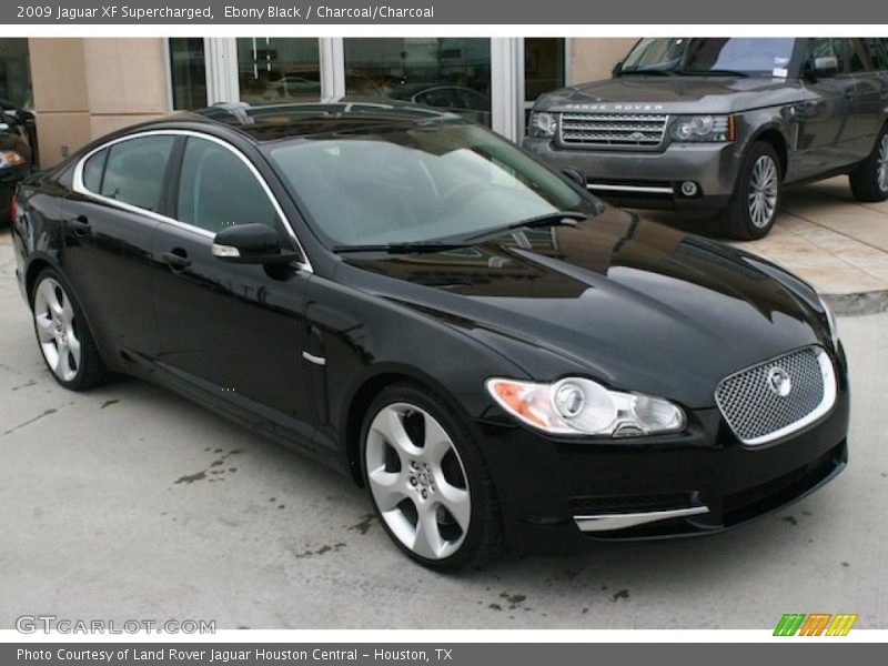 Ebony Black / Charcoal/Charcoal 2009 Jaguar XF Supercharged