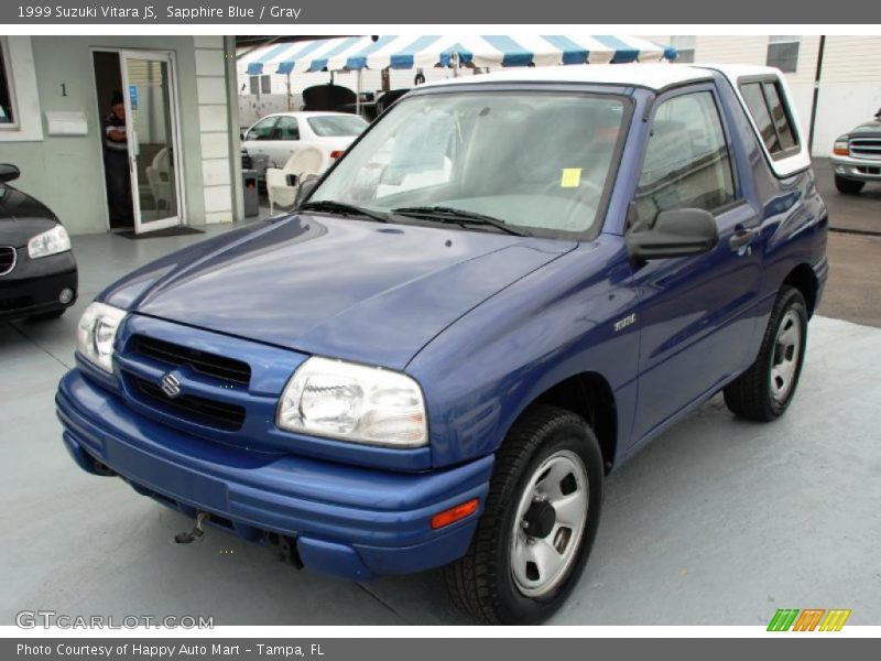 Sapphire Blue / Gray 1999 Suzuki Vitara JS