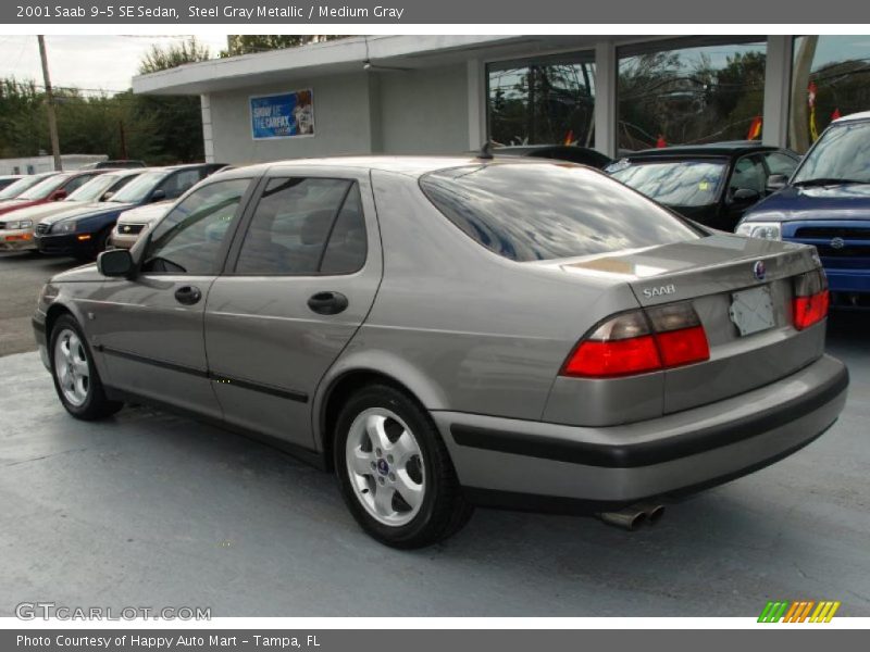 Steel Gray Metallic / Medium Gray 2001 Saab 9-5 SE Sedan