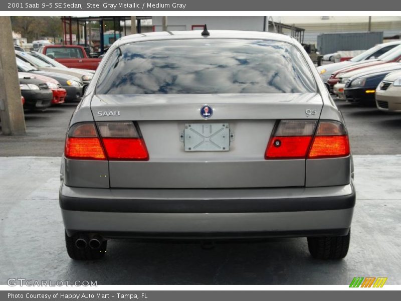 Steel Gray Metallic / Medium Gray 2001 Saab 9-5 SE Sedan