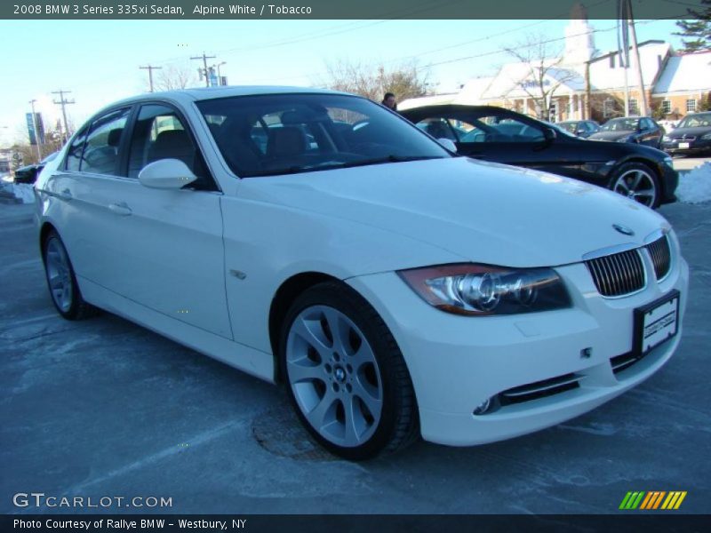 Alpine White / Tobacco 2008 BMW 3 Series 335xi Sedan