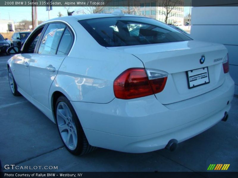 Alpine White / Tobacco 2008 BMW 3 Series 335xi Sedan