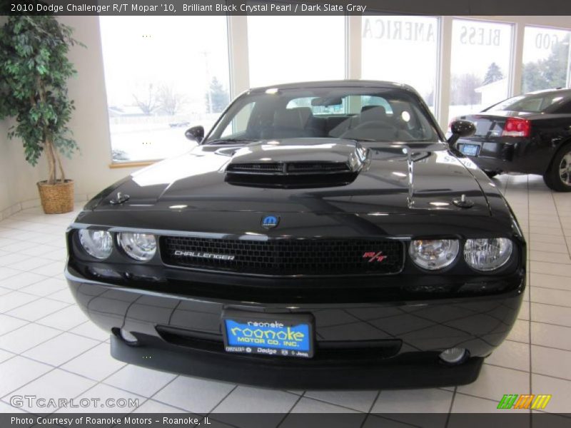 Brilliant Black Crystal Pearl / Dark Slate Gray 2010 Dodge Challenger R/T Mopar '10