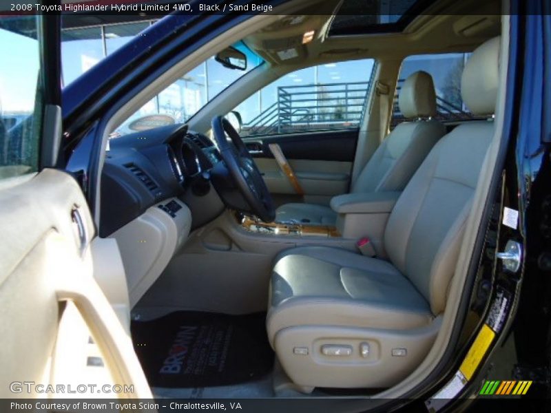 Black / Sand Beige 2008 Toyota Highlander Hybrid Limited 4WD