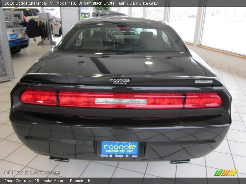 Brilliant Black Crystal Pearl / Dark Slate Gray 2010 Dodge Challenger R/T Mopar '10