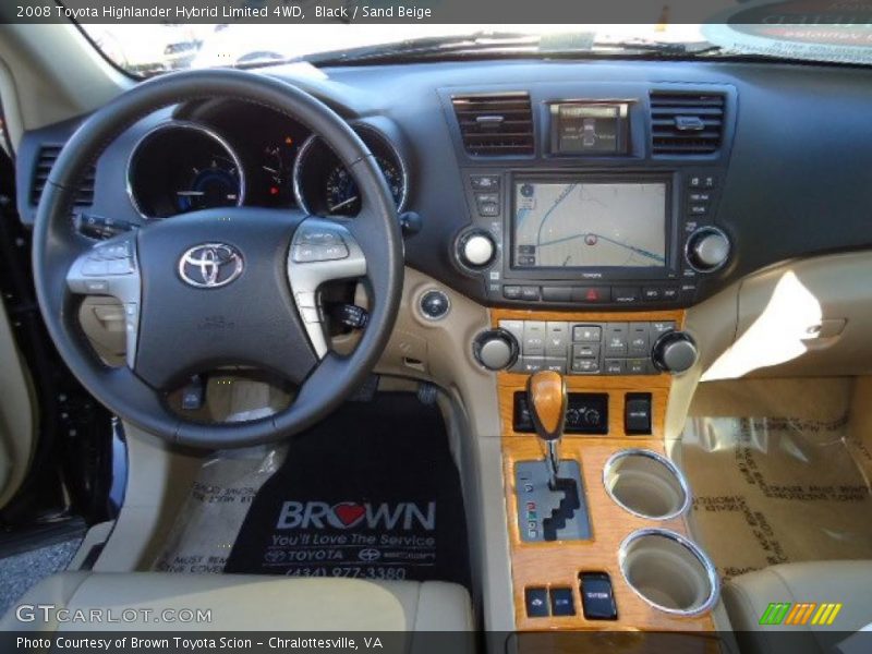 Black / Sand Beige 2008 Toyota Highlander Hybrid Limited 4WD