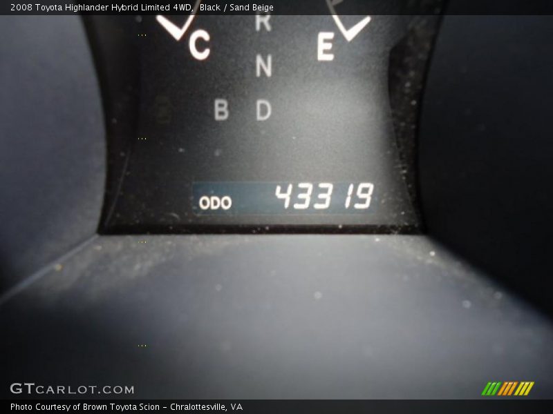 Black / Sand Beige 2008 Toyota Highlander Hybrid Limited 4WD