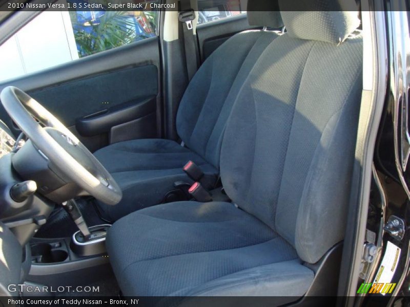 Super Black / Charcoal 2010 Nissan Versa 1.8 S Sedan