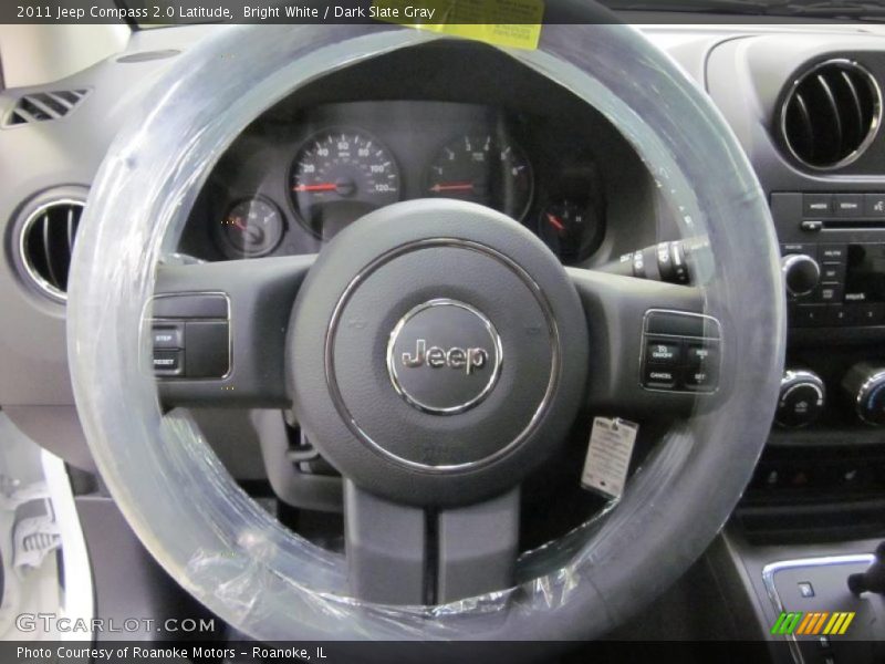 Bright White / Dark Slate Gray 2011 Jeep Compass 2.0 Latitude
