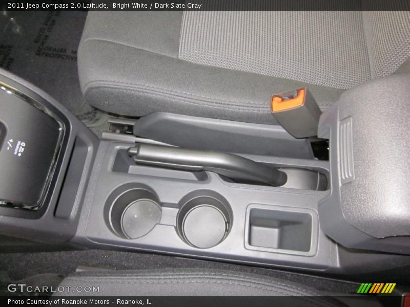 Bright White / Dark Slate Gray 2011 Jeep Compass 2.0 Latitude