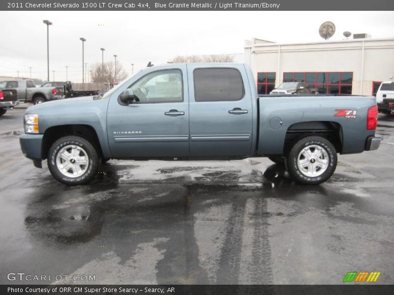 Blue Granite Metallic / Light Titanium/Ebony 2011 Chevrolet Silverado 1500 LT Crew Cab 4x4