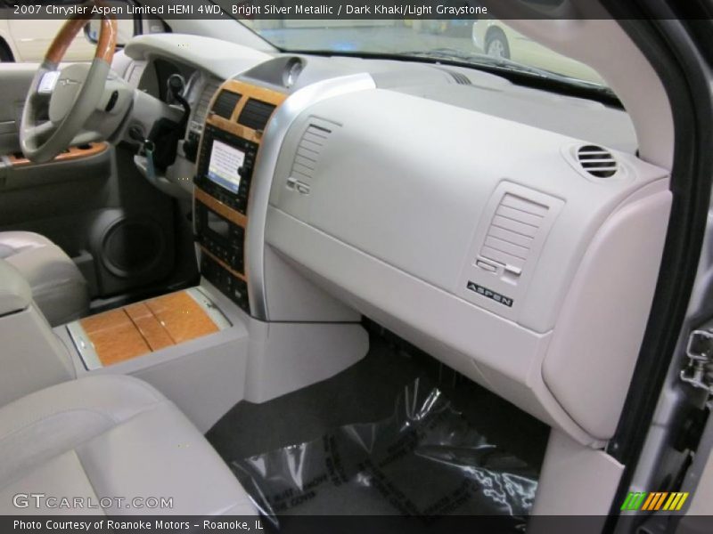 Bright Silver Metallic / Dark Khaki/Light Graystone 2007 Chrysler Aspen Limited HEMI 4WD