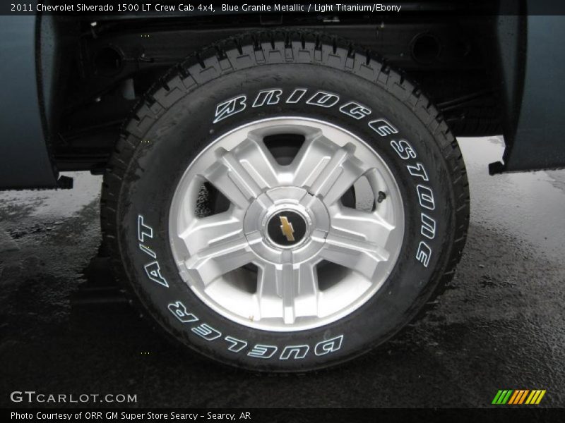Blue Granite Metallic / Light Titanium/Ebony 2011 Chevrolet Silverado 1500 LT Crew Cab 4x4