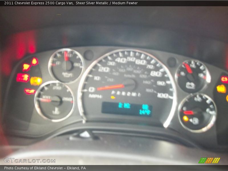 Sheer Silver Metallic / Medium Pewter 2011 Chevrolet Express 2500 Cargo Van