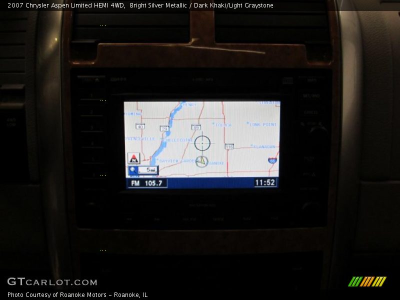 Bright Silver Metallic / Dark Khaki/Light Graystone 2007 Chrysler Aspen Limited HEMI 4WD