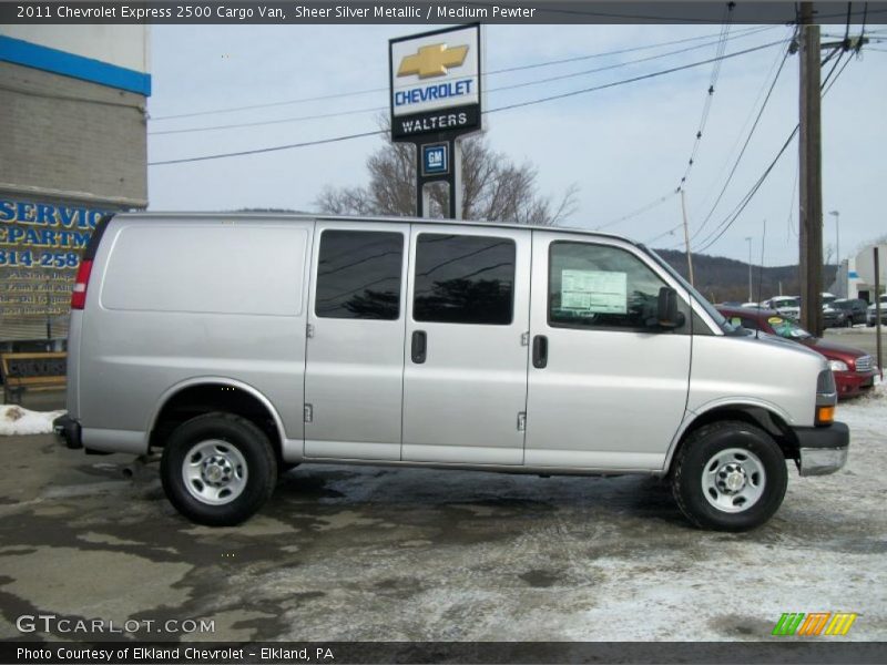 Sheer Silver Metallic / Medium Pewter 2011 Chevrolet Express 2500 Cargo Van
