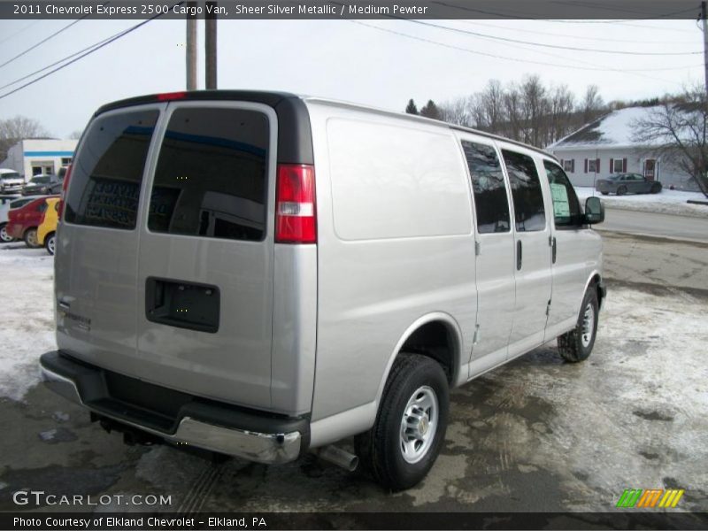 Sheer Silver Metallic / Medium Pewter 2011 Chevrolet Express 2500 Cargo Van