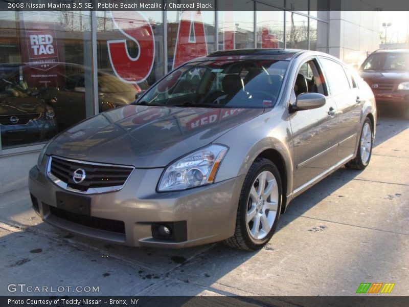 Pebble Beach Metallic / Charcoal Black 2008 Nissan Maxima 3.5 SE