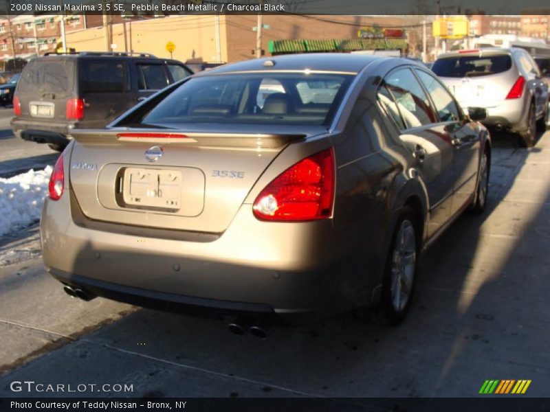Pebble Beach Metallic / Charcoal Black 2008 Nissan Maxima 3.5 SE