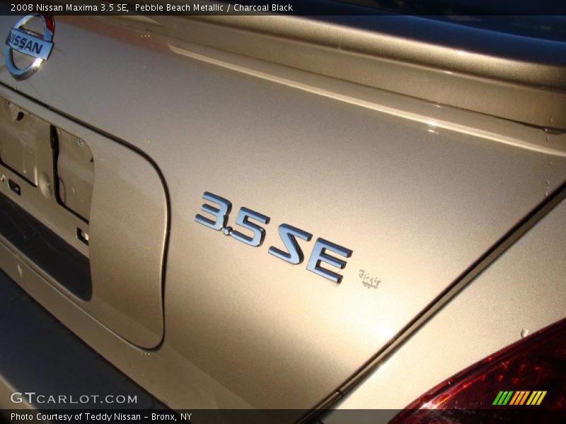 Pebble Beach Metallic / Charcoal Black 2008 Nissan Maxima 3.5 SE