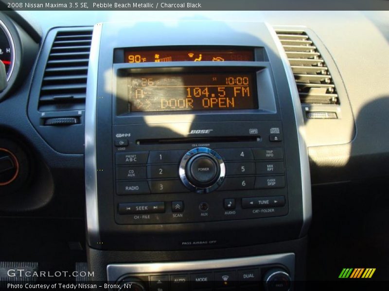 Pebble Beach Metallic / Charcoal Black 2008 Nissan Maxima 3.5 SE