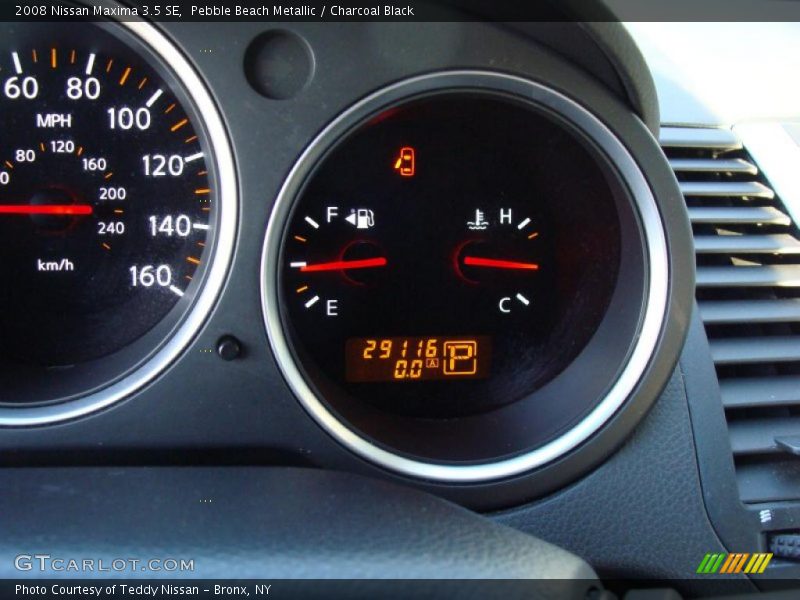 Pebble Beach Metallic / Charcoal Black 2008 Nissan Maxima 3.5 SE