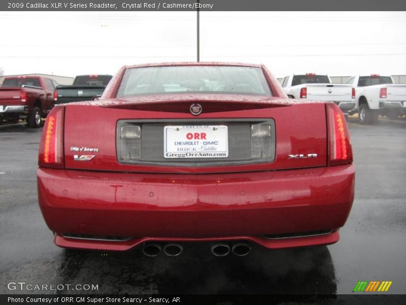 Crystal Red / Cashmere/Ebony 2009 Cadillac XLR V Series Roadster