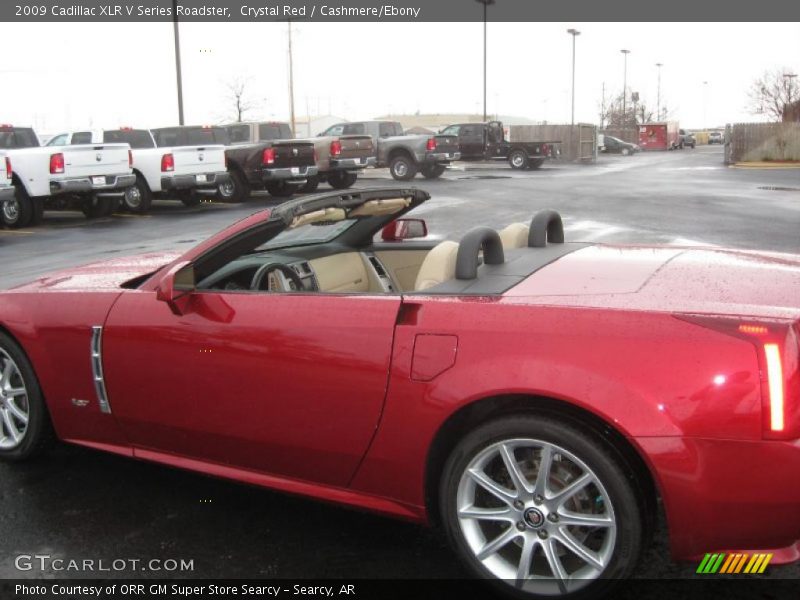 Crystal Red / Cashmere/Ebony 2009 Cadillac XLR V Series Roadster