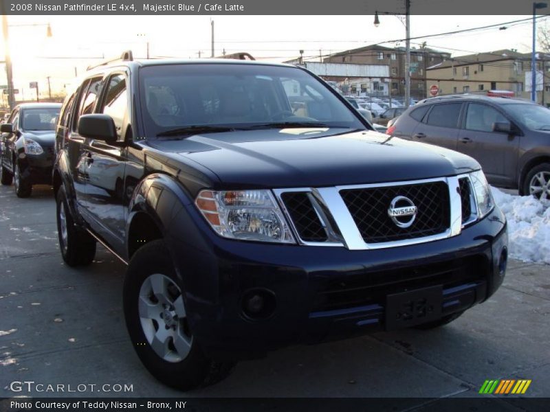 Majestic Blue / Cafe Latte 2008 Nissan Pathfinder LE 4x4