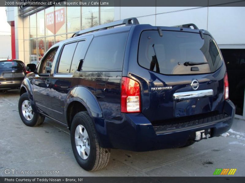 Majestic Blue / Cafe Latte 2008 Nissan Pathfinder LE 4x4