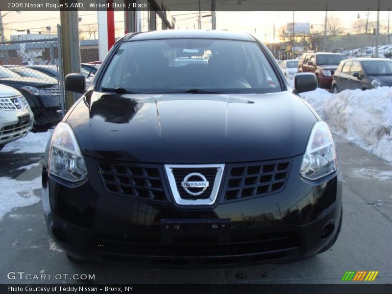 Wicked Black / Black 2008 Nissan Rogue S AWD