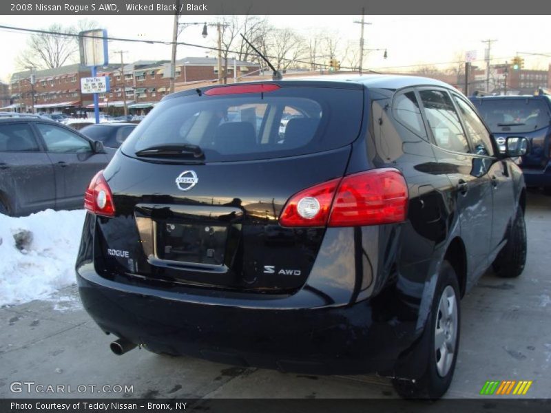 Wicked Black / Black 2008 Nissan Rogue S AWD