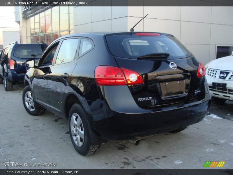 Wicked Black / Black 2008 Nissan Rogue S AWD