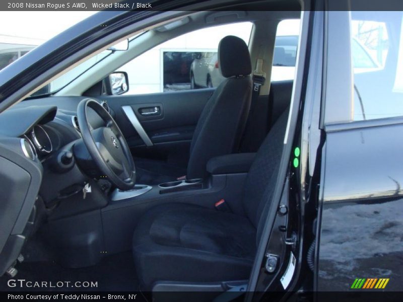 Wicked Black / Black 2008 Nissan Rogue S AWD