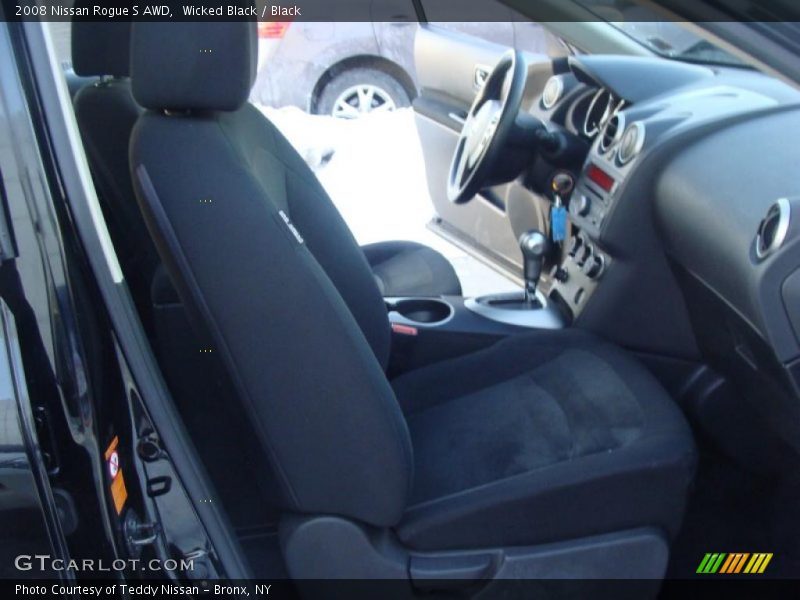 Wicked Black / Black 2008 Nissan Rogue S AWD