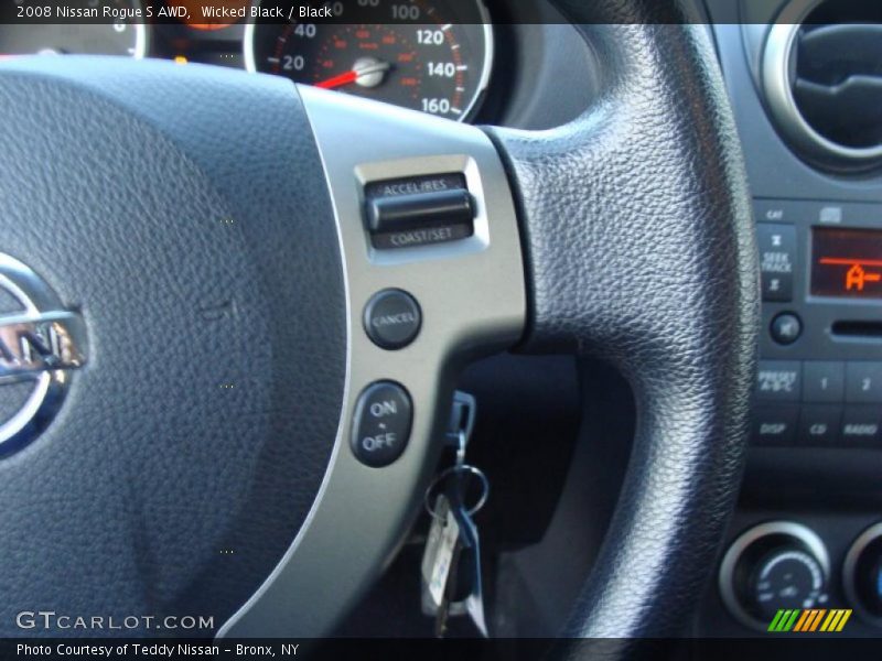Wicked Black / Black 2008 Nissan Rogue S AWD