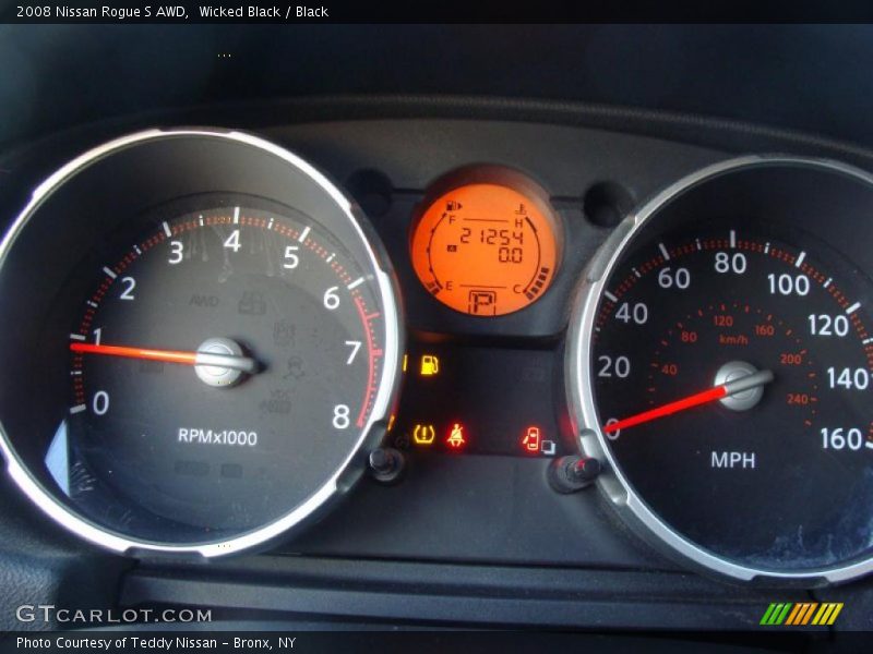 Wicked Black / Black 2008 Nissan Rogue S AWD