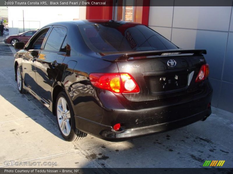 Black Sand Pearl / Dark Charcoal 2009 Toyota Corolla XRS