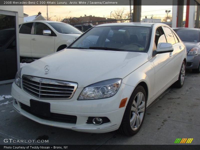 Arctic White / Savanna/Cashmere 2008 Mercedes-Benz C 300 4Matic Luxury
