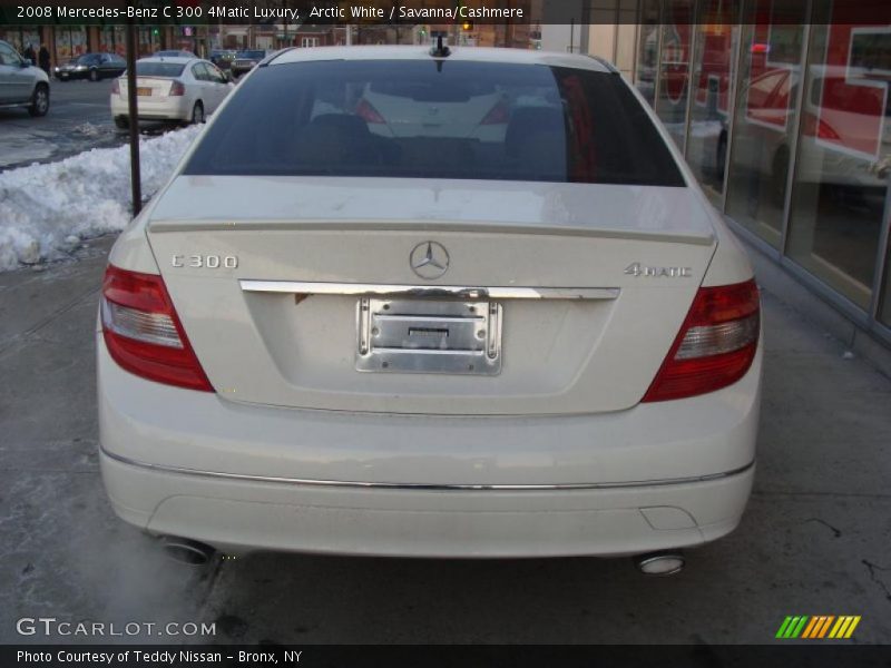 Arctic White / Savanna/Cashmere 2008 Mercedes-Benz C 300 4Matic Luxury