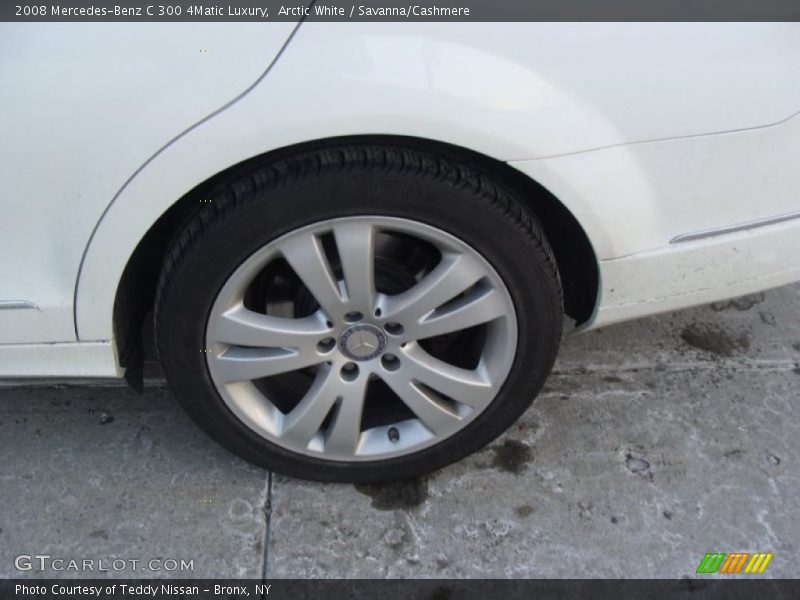 Arctic White / Savanna/Cashmere 2008 Mercedes-Benz C 300 4Matic Luxury