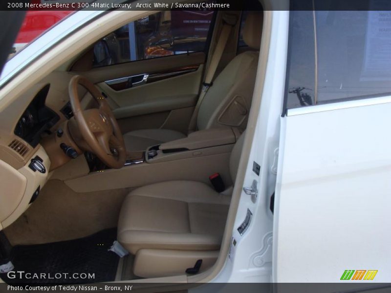Arctic White / Savanna/Cashmere 2008 Mercedes-Benz C 300 4Matic Luxury
