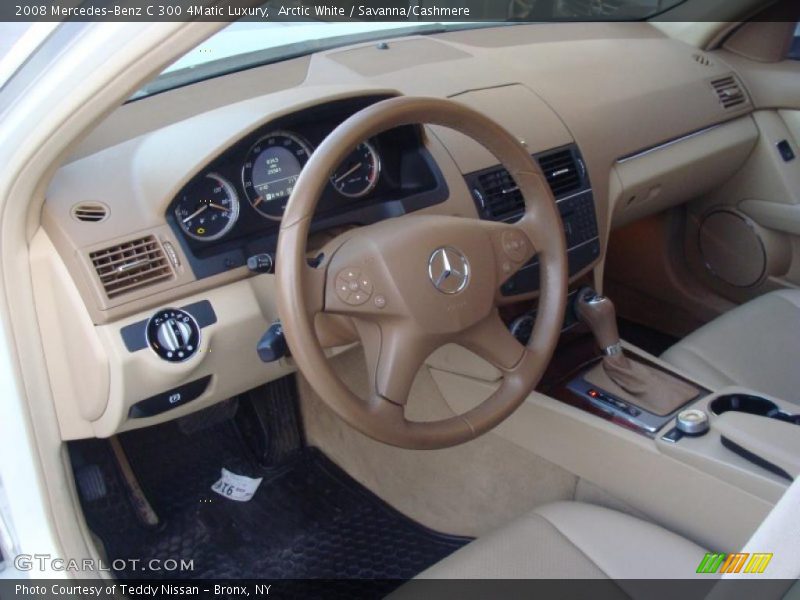 Arctic White / Savanna/Cashmere 2008 Mercedes-Benz C 300 4Matic Luxury