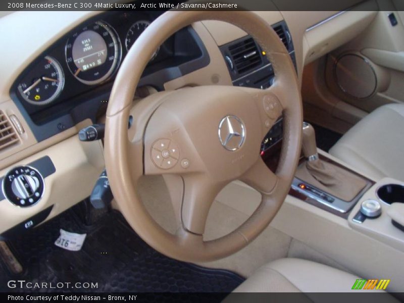 Arctic White / Savanna/Cashmere 2008 Mercedes-Benz C 300 4Matic Luxury