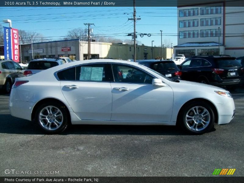 White Diamond Pearl / Ebony 2010 Acura TL 3.5 Technology