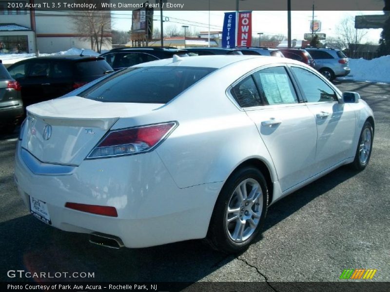 White Diamond Pearl / Ebony 2010 Acura TL 3.5 Technology