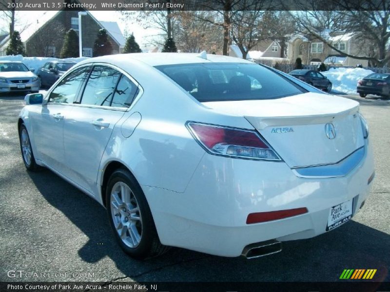 White Diamond Pearl / Ebony 2010 Acura TL 3.5 Technology